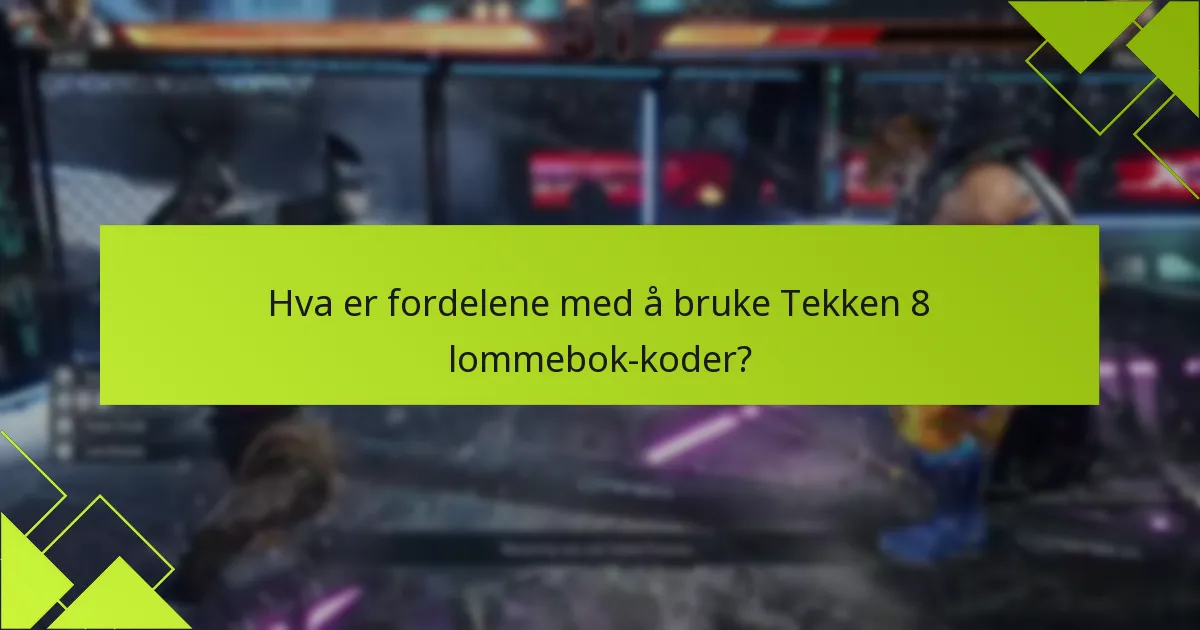 Hvilke eksklusive tilbud kan jeg finne med Tekken 8 lommebok-koder?